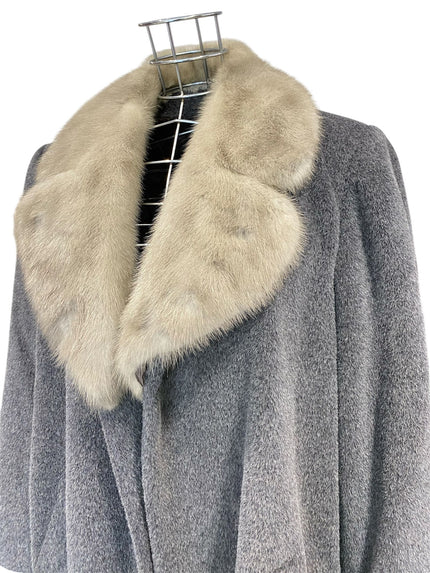 Cappotto con collo pelliccia