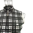Maglia smanicata collo alto con chiusura zip