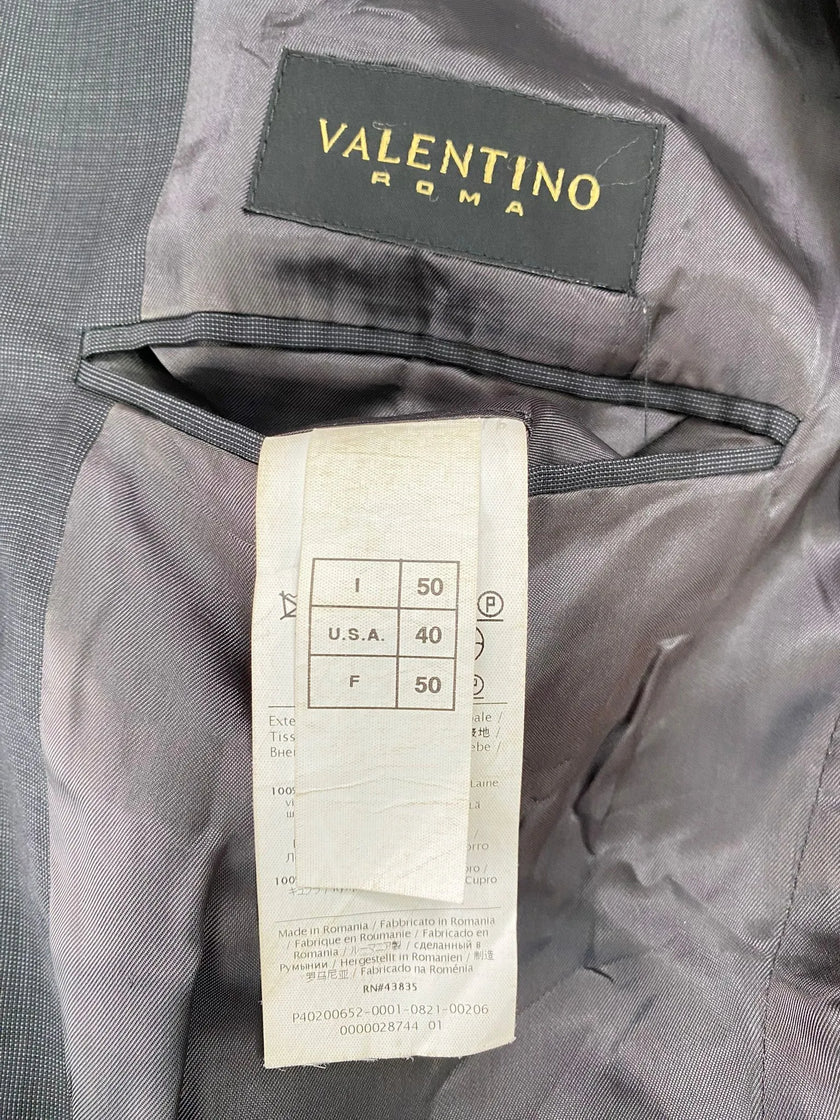 Giacca monopetto con due bottoni con rever classico VALENTINO