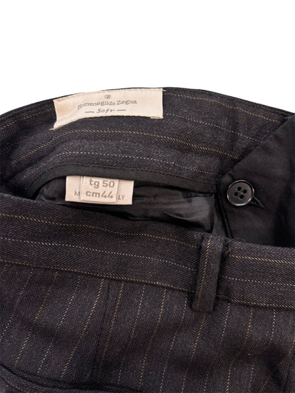 Pantalone gessato in lana ZEGNA