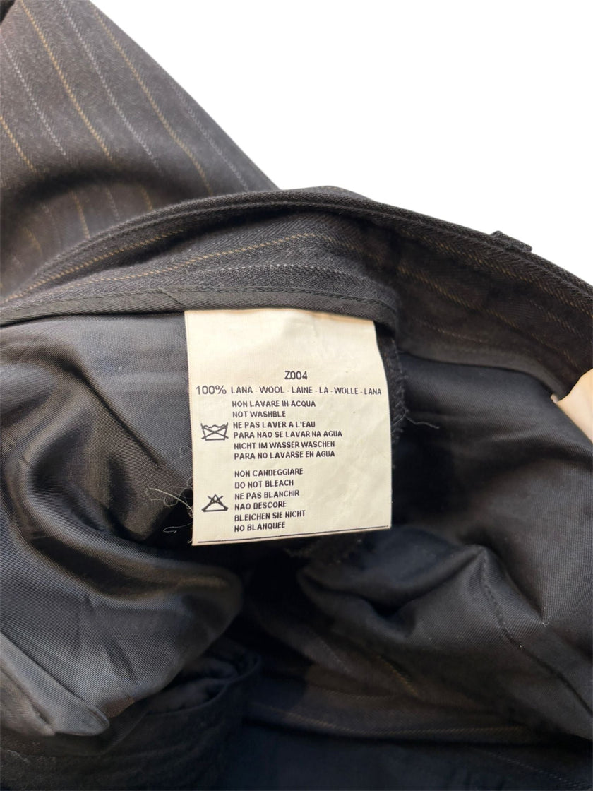 Pantalone gessato in lana ZEGNA