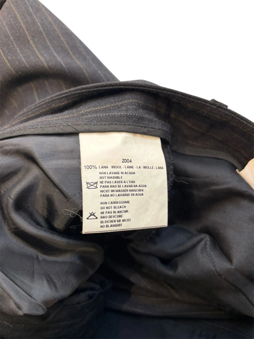 Pantalone gessato in lana ZEGNA
