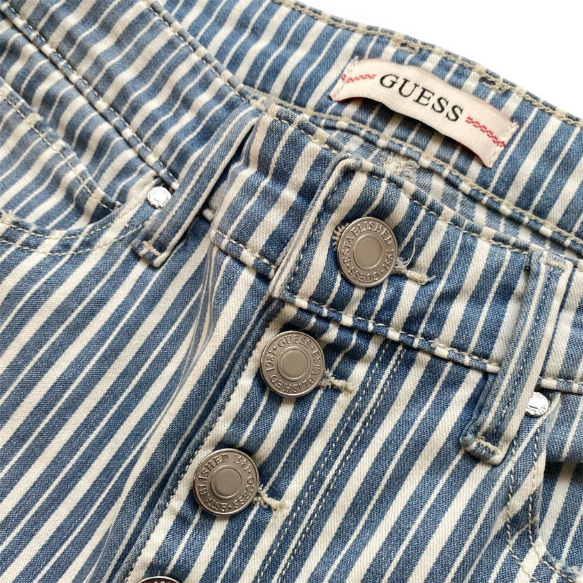 Jeans con quattro bottoni a righe GUESS