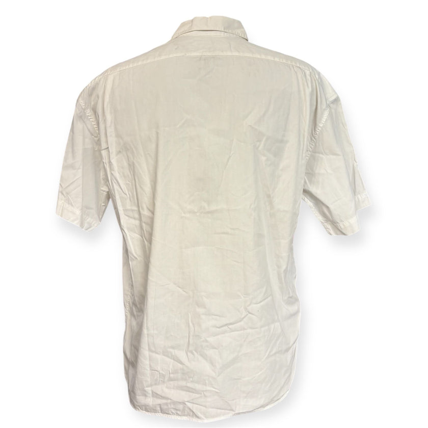 Camicia mezza manica con fantasia astratta e scritta laterale BYBLOS