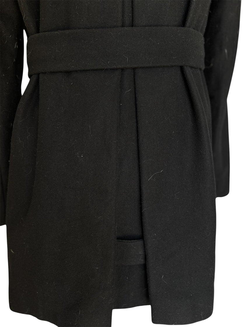 Cappotto doppiopetto con cintura e collo ampio PINKO