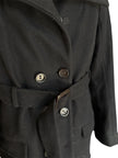 Cappotto doppiopetto con cintura e collo ampio PINKO