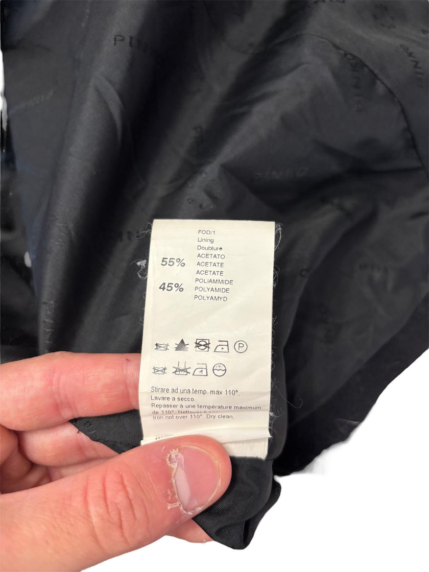 Cappotto doppiopetto con cintura e collo ampio PINKO