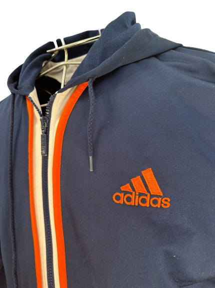 Felpa con zip e dettagli a contrasto