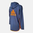 Felpa con zip e dettagli a contrasto