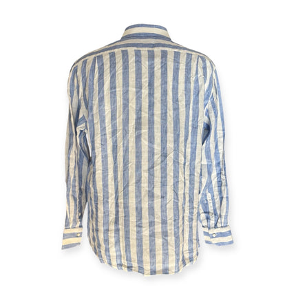 Camicia mezza abbottonatura con fantasia a righe BARBA