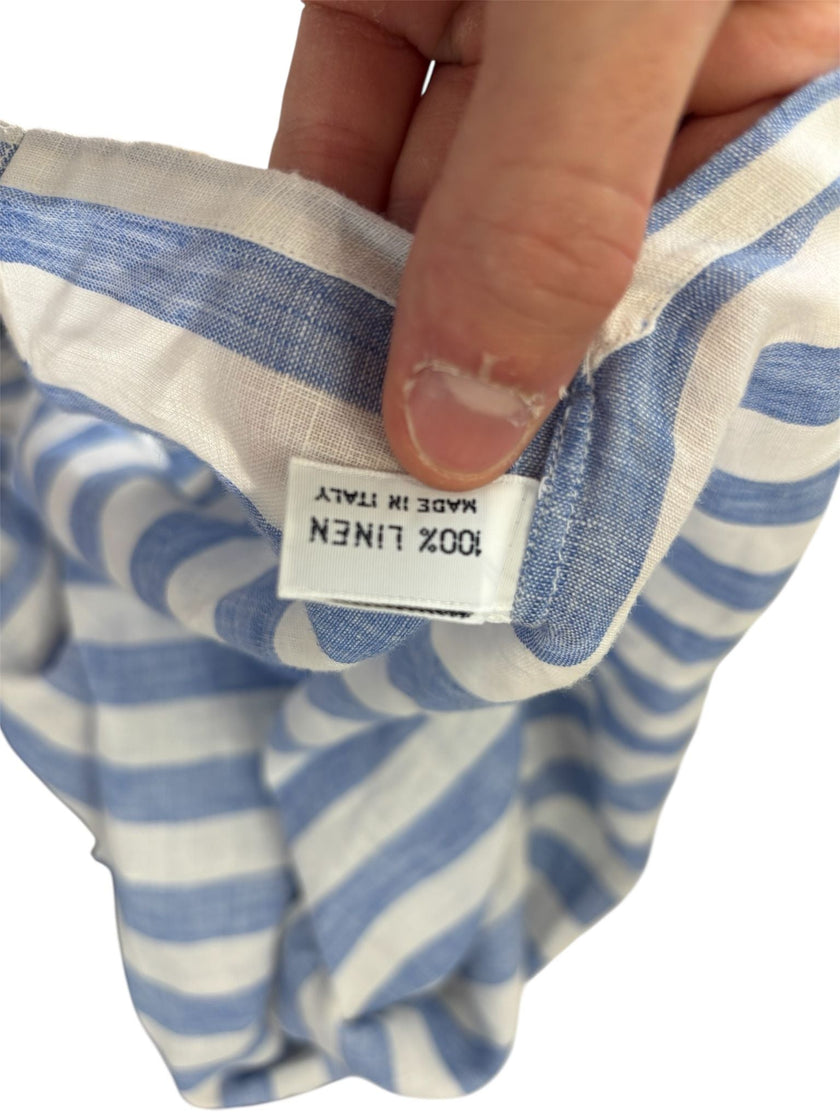 Camicia mezza abbottonatura con fantasia a righe BARBA