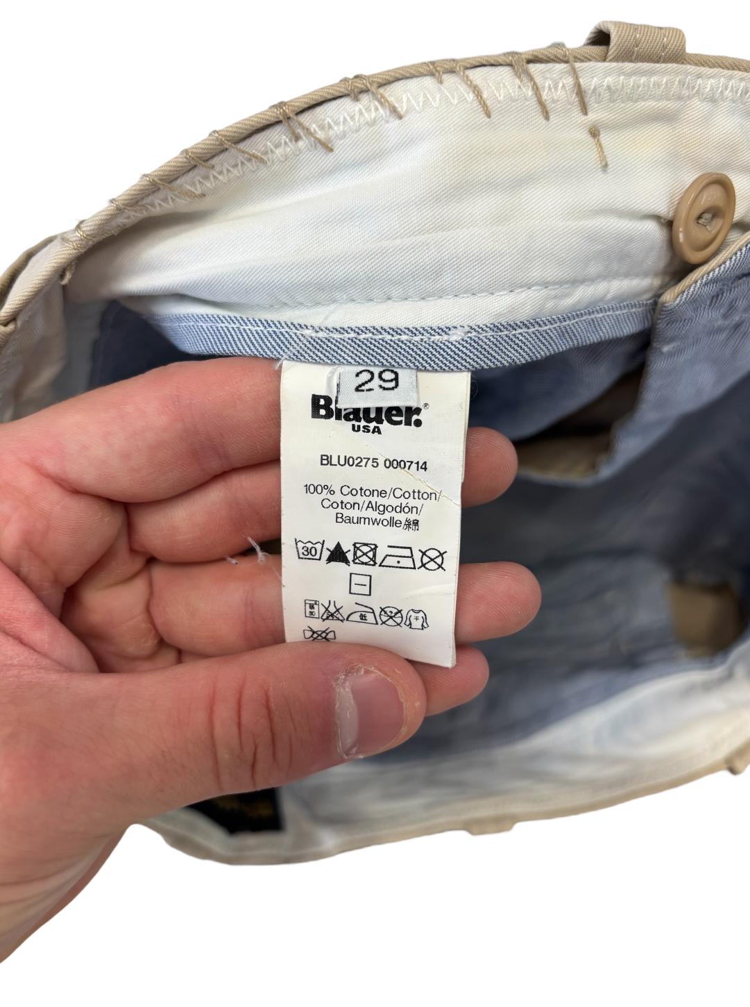 Pantalone chino con cuciture a zigzag lungo la tasca BLAUER