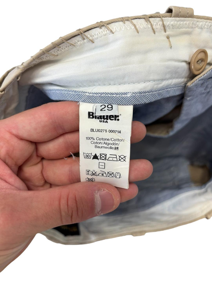 Pantalone chino con cuciture a zigzag lungo la tasca BLAUER