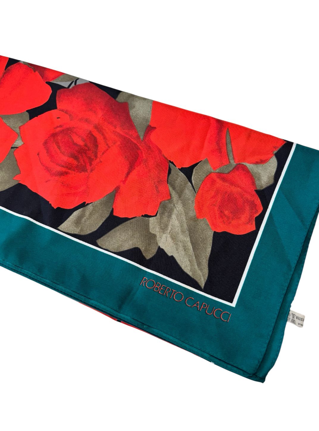 Foulard con macro fantasia a fiori