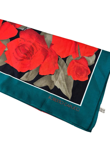 Foulard con macro fantasia a fiori