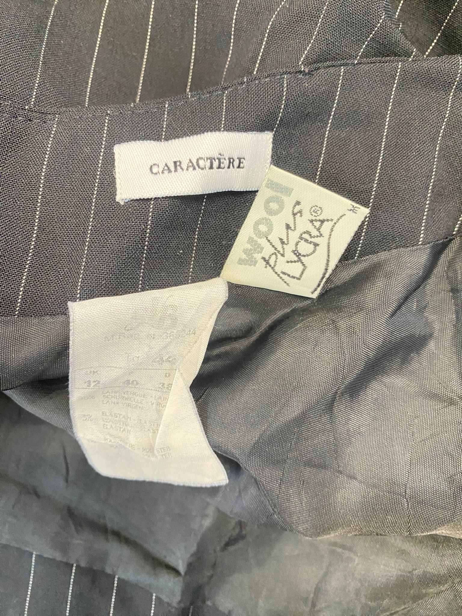 Gonna gessata taglio dritto