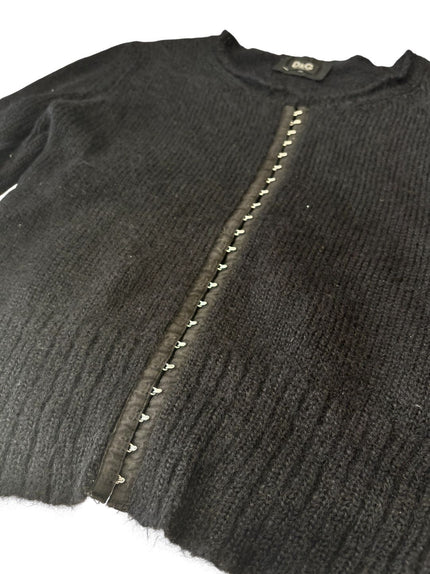 Cardigan a maglia fine con orlo e polsini a costine DOLCE&GABBANA