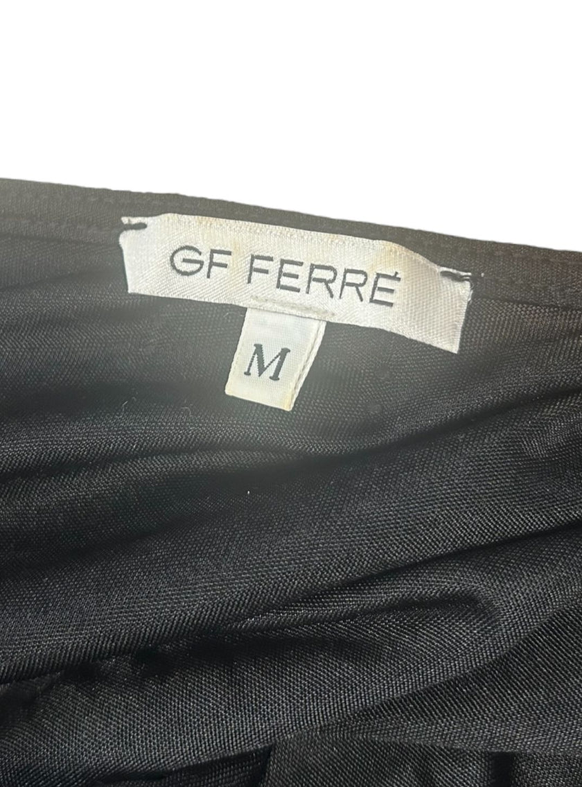 Abito scollo profondo con drappeggio