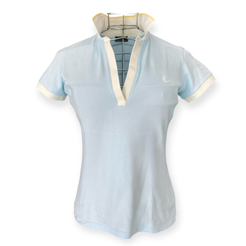 Poloconcollettoemanicheacontrastoelogo FREDPERRY