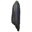Giacca bomber texture perforata con chiusura zip e colletto a fascia