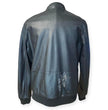 Giacca bomber texture perforata con chiusura zip e colletto a fascia