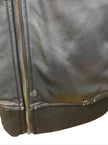 Giacca bomber texture perforata con chiusura zip e colletto a fascia