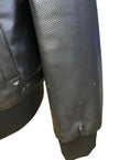 Giacca bomber texture perforata con chiusura zip e colletto a fascia