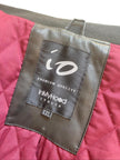 Giacca bomber texture perforata con chiusura zip e colletto a fascia