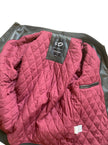 Giacca bomber texture perforata con chiusura zip e colletto a fascia