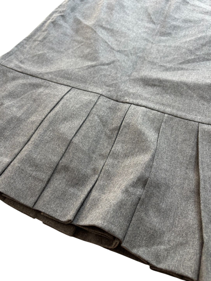 Gonna con balza a pieghe sul fondo KRIZIA