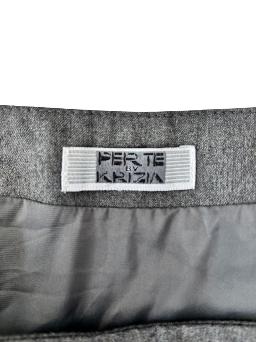 Gonna con balza a pieghe sul fondo KRIZIA