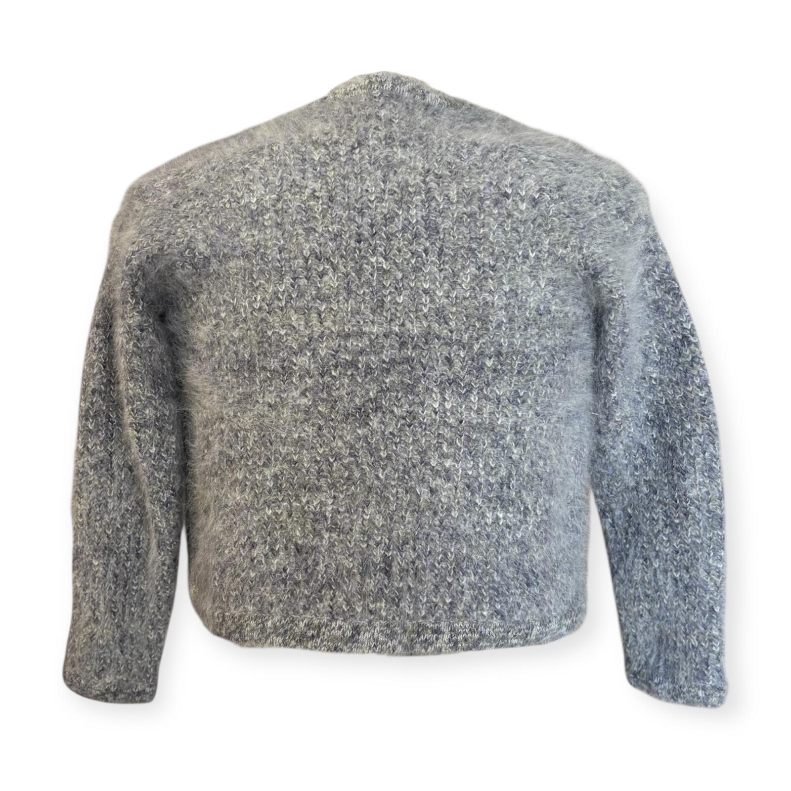 Cardigan corto aperto con tessuto morbido LANCETTI