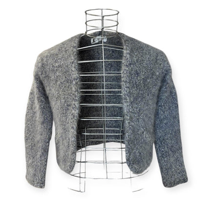 Cardigan corto aperto con tessuto morbido LANCETTI