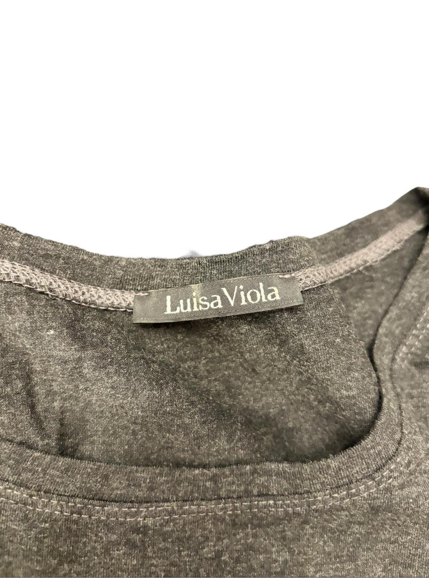 Maglia maniche lunghe con dettagli in strass