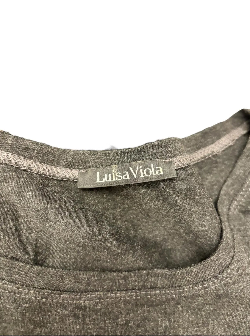 Maglia maniche lunghe con dettagli in strass