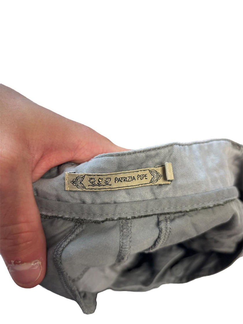 Pantalone doppio tessuto con logo PATRIZIA PEPE