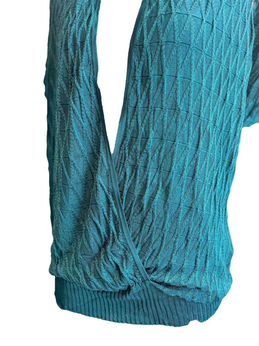 Top incrociato con scollo profondo a V LUISA SPAGNOLI