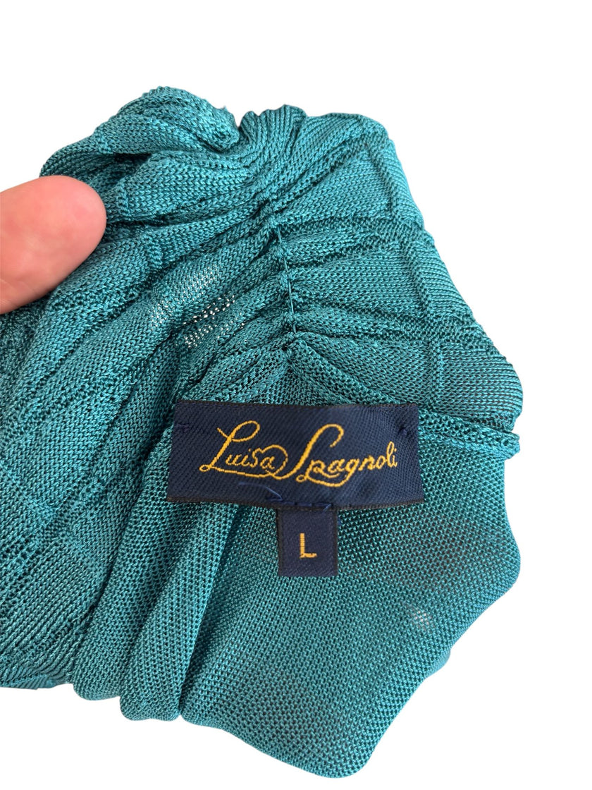 Top incrociato con scollo profondo a V LUISA SPAGNOLI