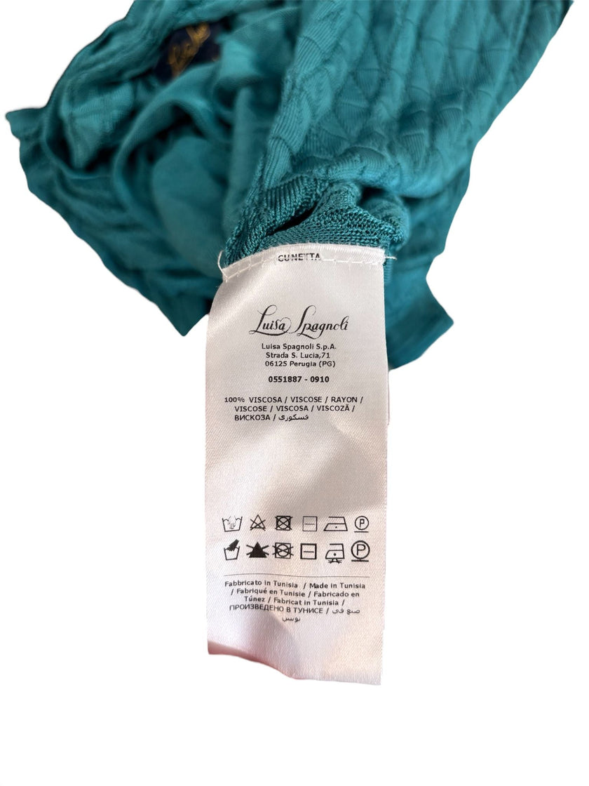 Top incrociato con scollo profondo a V LUISA SPAGNOLI