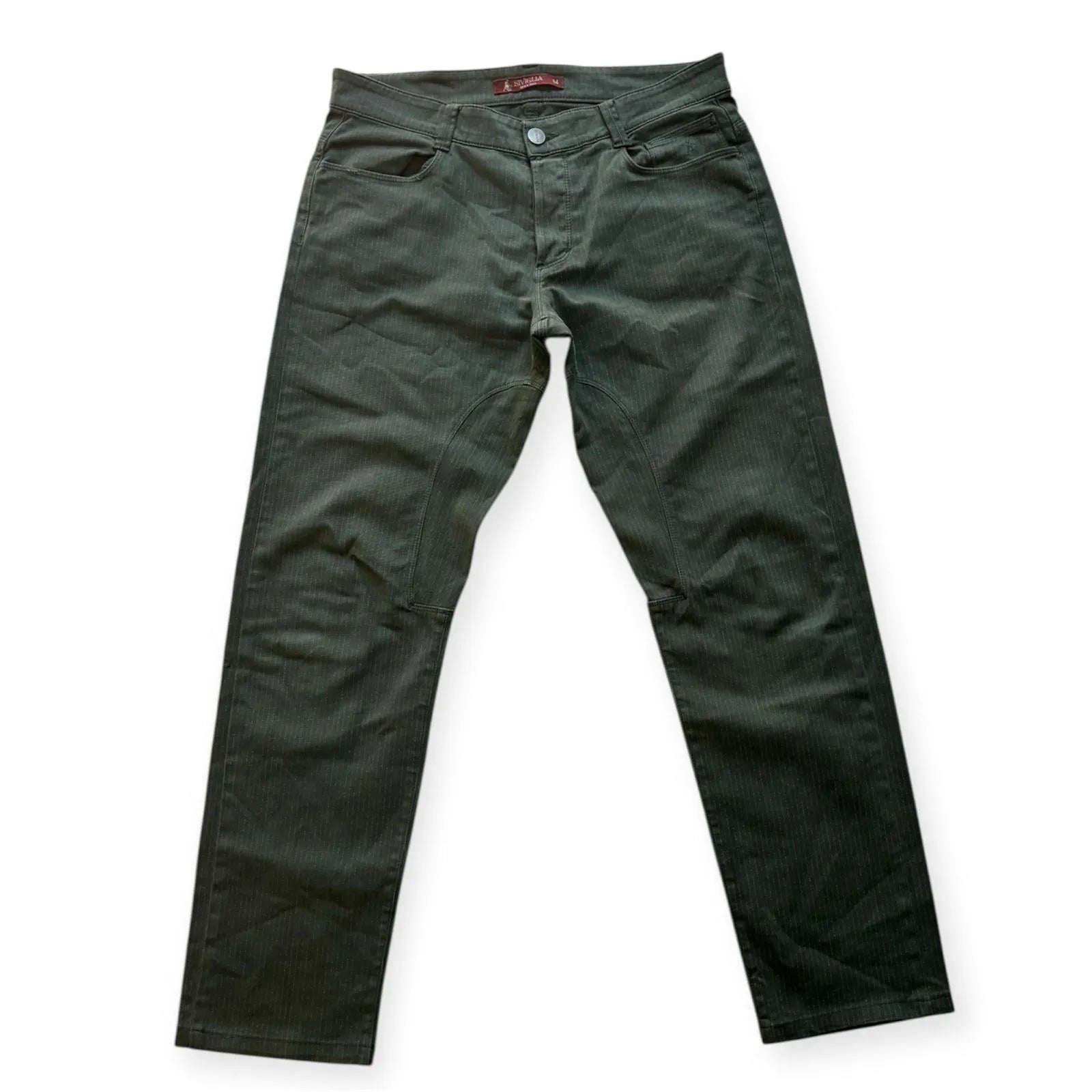 Pantalone gamba dritta con fantasia a righe sottili SIVIGLIA