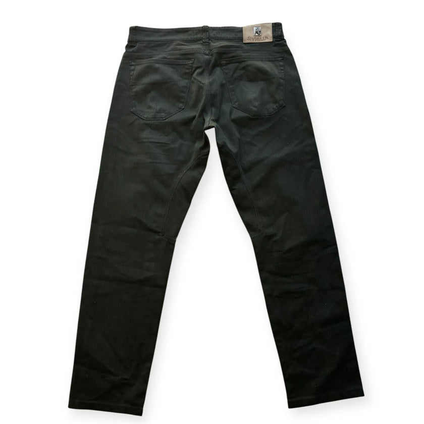 Pantalone gamba dritta con fantasia a righe sottili SIVIGLIA