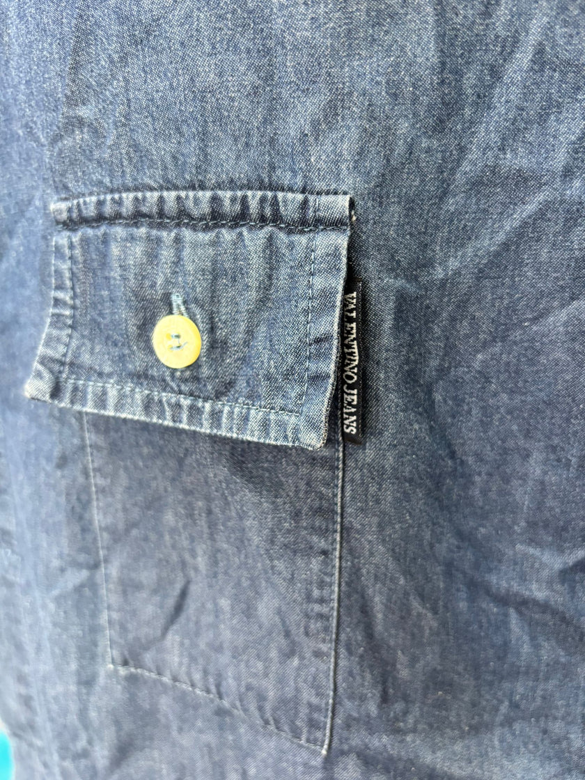 Camicia a mezza manica in denim VALENTINO