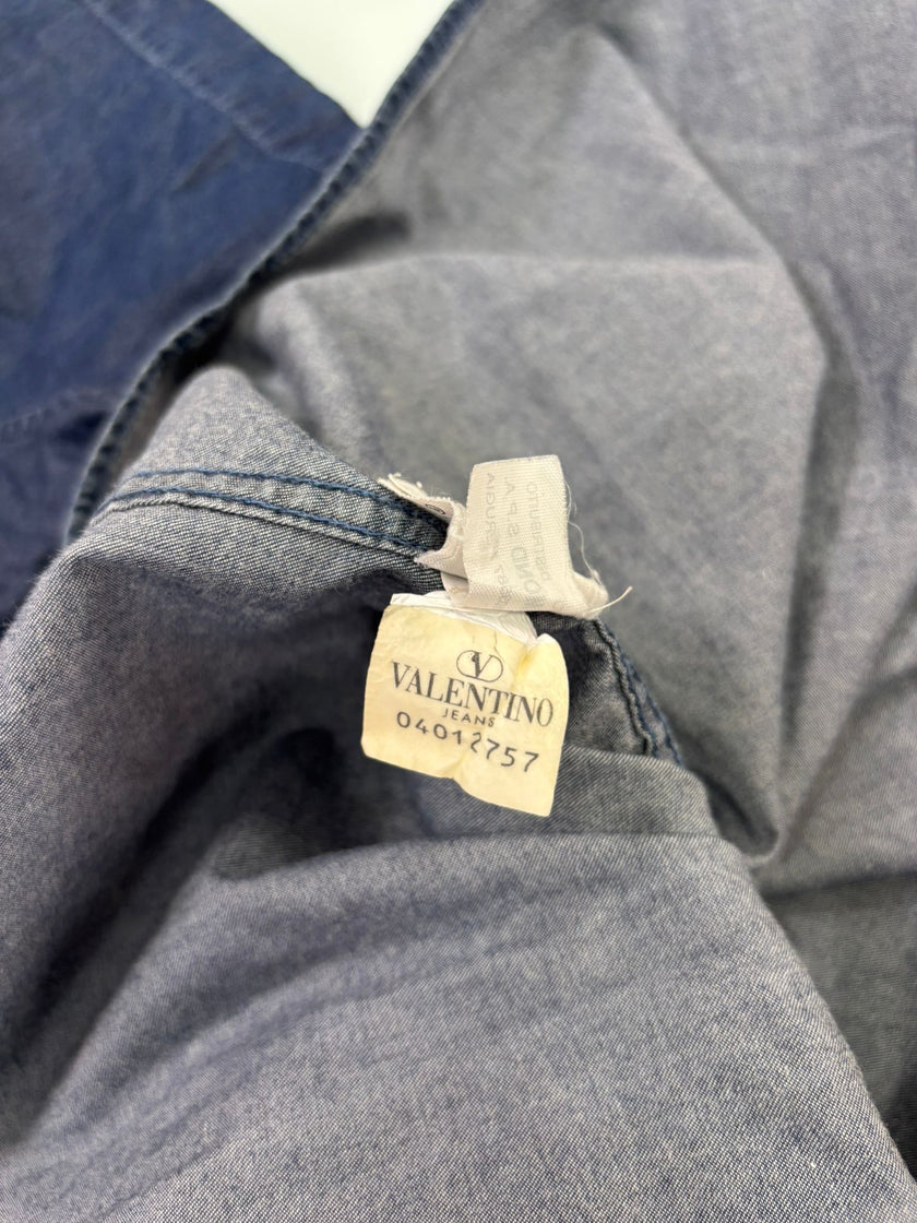 Camicia a mezza manica in denim VALENTINO