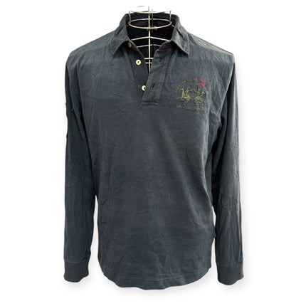 Maglia polo a maniche lunghe con logo LA MARTINA