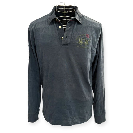 Maglia polo a maniche lunghe con logo LA MARTINA