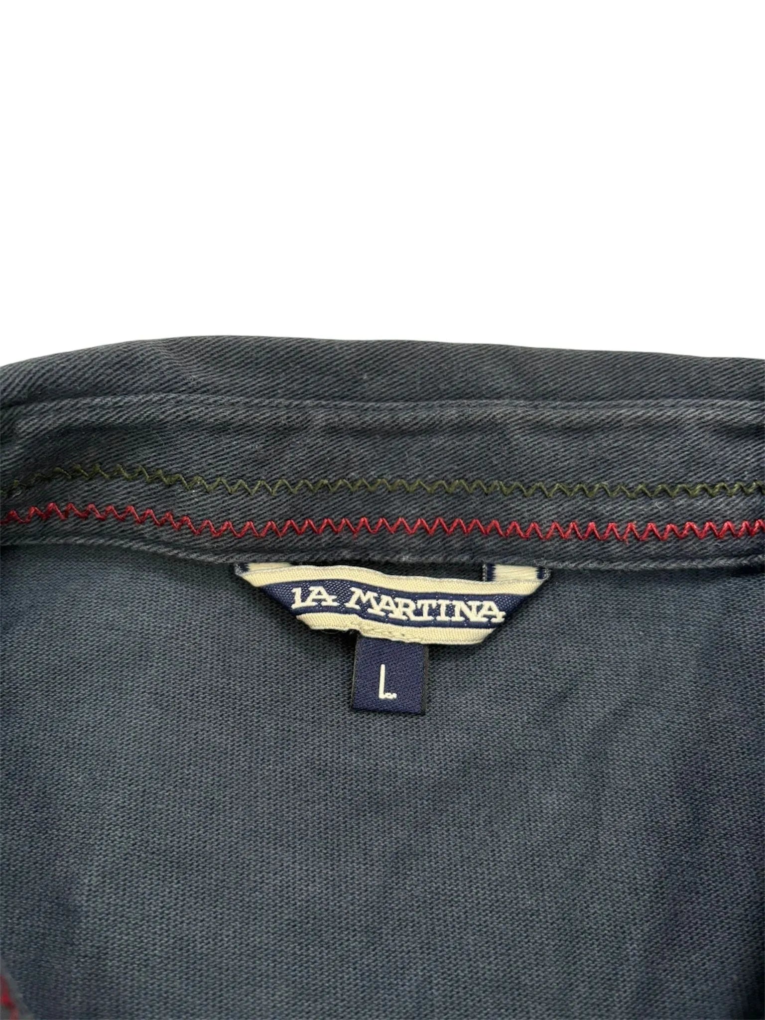 Maglia polo a maniche lunghe con logo LA MARTINA
