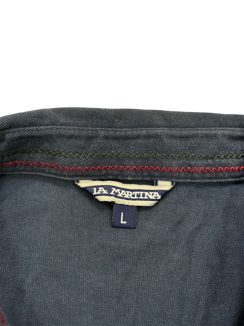 Maglia polo a maniche lunghe con logo LA MARTINA