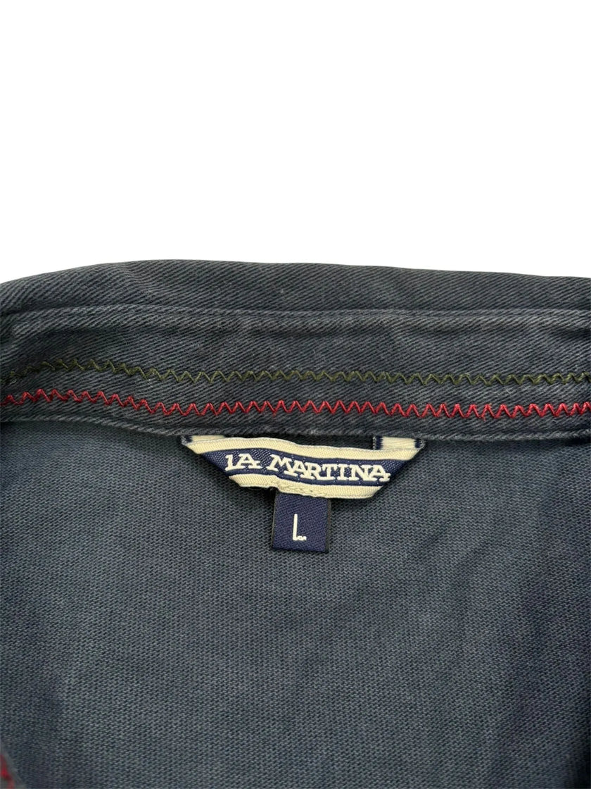 Maglia polo a maniche lunghe con logo LA MARTINA
