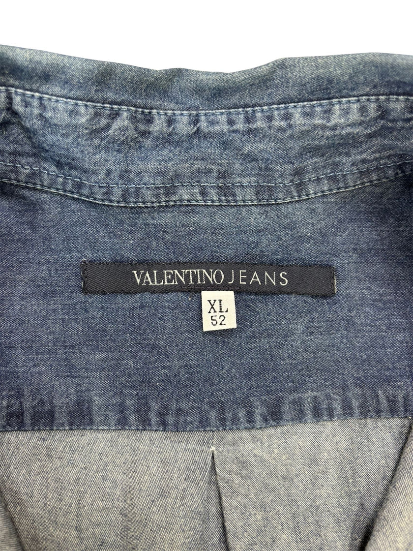 Camicia a mezza manica in denim VALENTINO