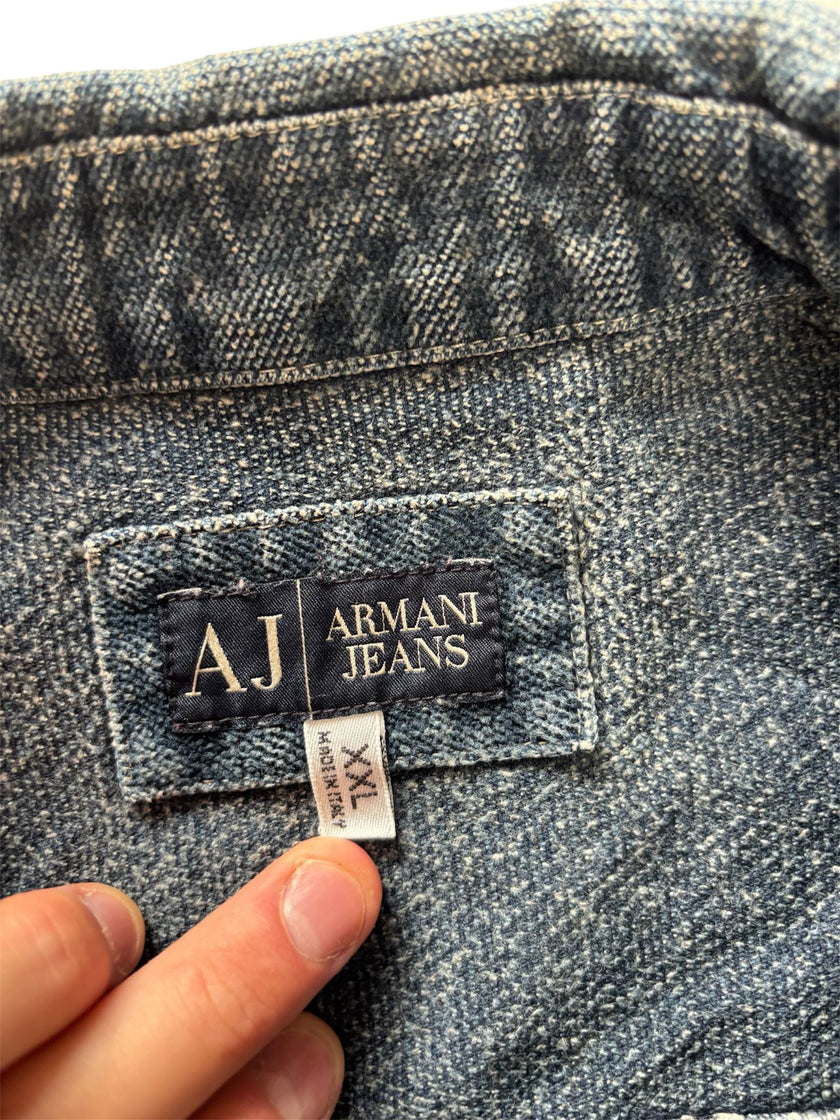 Camicia in denim con colletto classico ARMANI JEANS